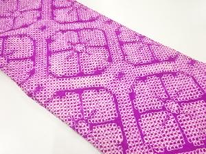 アンティーク　本総絞り花模様名古屋帯